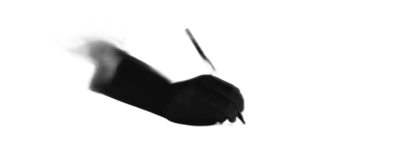 A designer's hand sketching a furniture concept