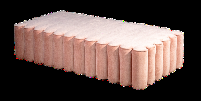 Pink Bouclé Bench — custom furniture by Something Bespoke Bangkok, Mid-century Italian